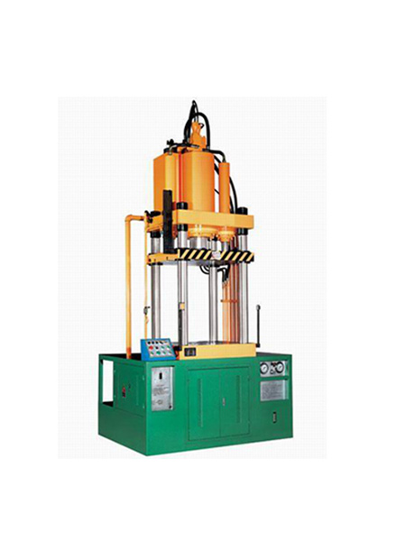 Computer controlled four column stretching hydraulic press